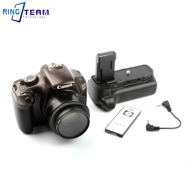 Подходит для зеркального фотоаппарата Canon T7 2000D 1500D 1300D долговечный срок службы батареи вертикальное оружие съемки 1100D батарейный отсек BG1100D