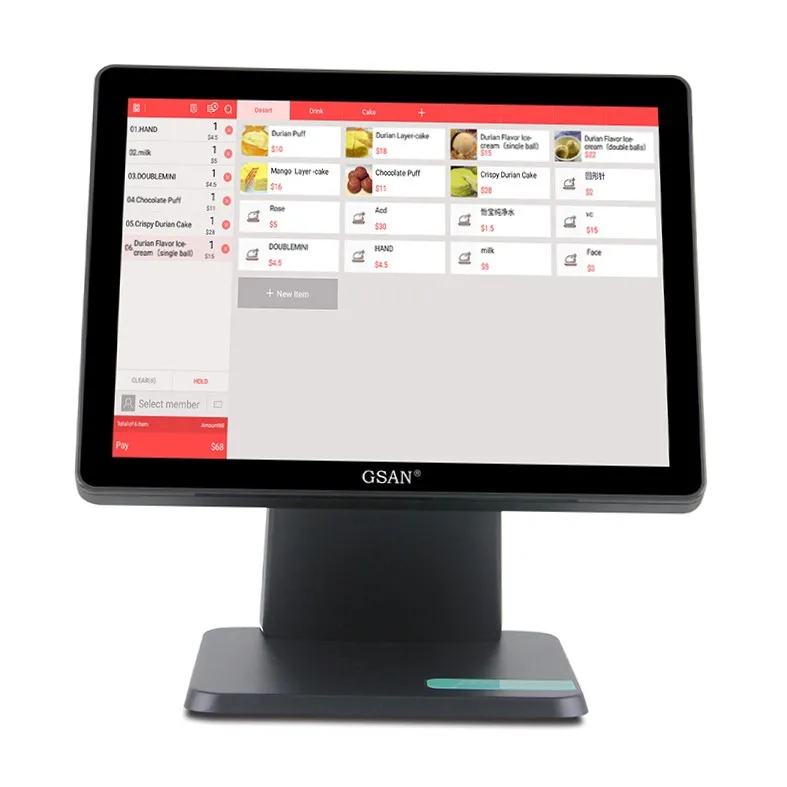 Оптовая продажа Pos-систем Win One Panel 15 дюймов сенсорный экран дисплей Android Pos монитор для машины