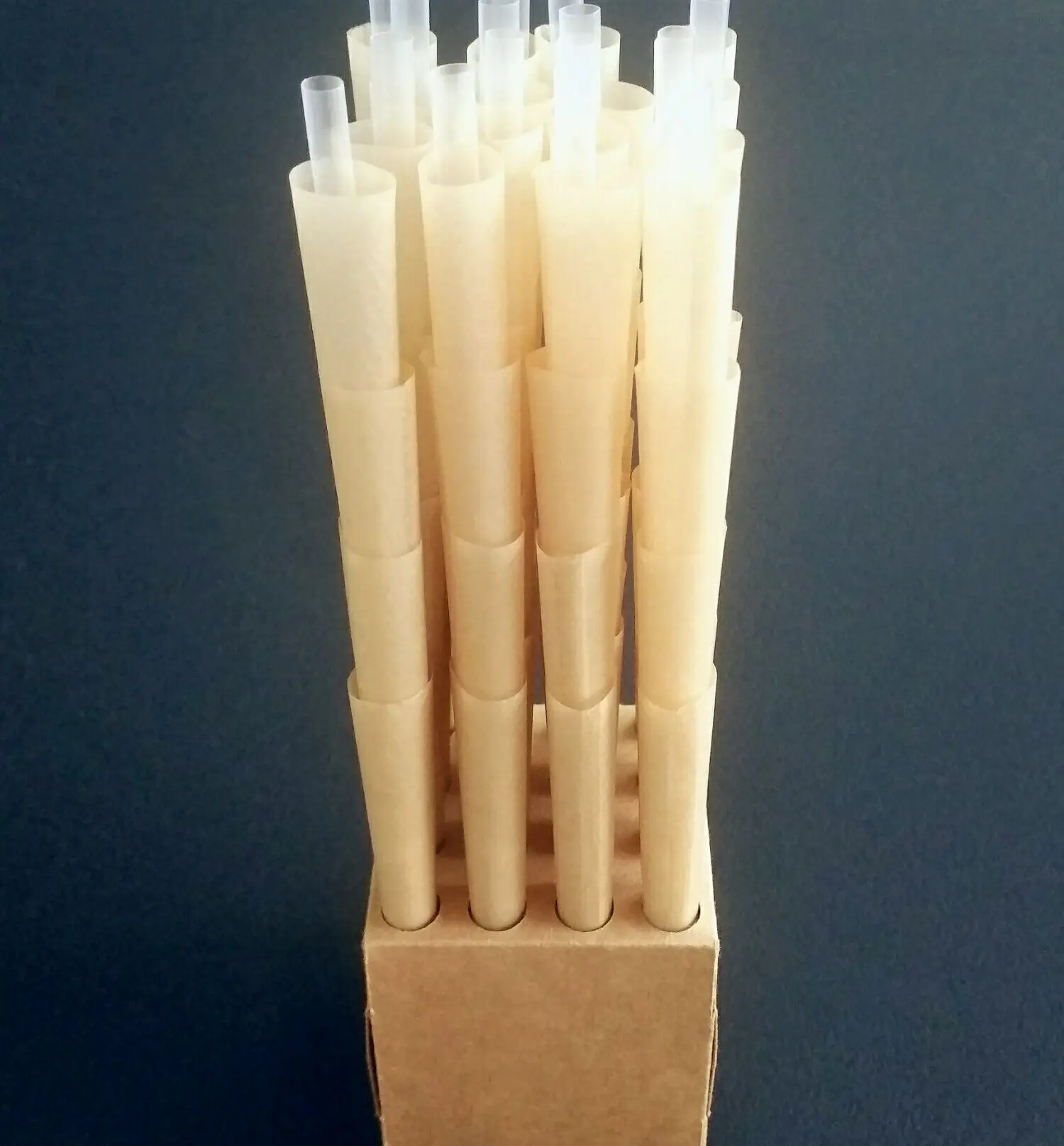 Pre-rolled cones King Size organic paper 64pcs