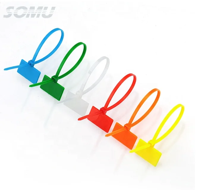 Nylon 4*150mm cable tie label plastic circle color cable tie marker cable tie self-locking