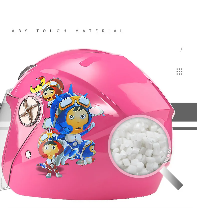 Motor Biker Electric Battery Car Warm Cute Child Baby Winter Four Seasons Winter Hard Hat Cartoon Kid Motorcycle Helmet