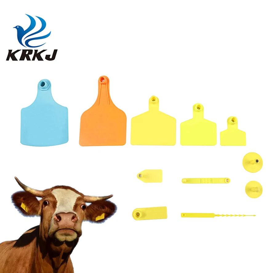 RFID Animal Ear Tag for Cow Pig Sheep with Laser Printer Veterinary Cattle Ear Tag
