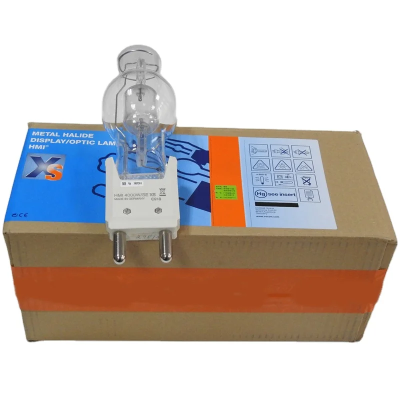 HMI 4000W/SE XS G38 Stage Chasing Light Metal Halide Display/Optic Lamp Bulb Arri Movie Dysprosium Lamp 54321-0