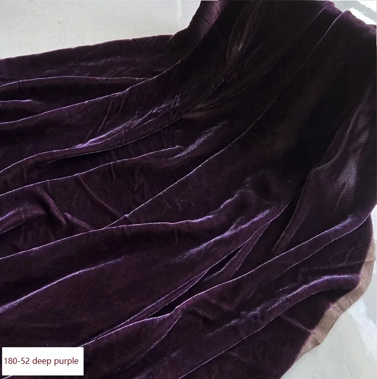 Blue purple color smooth silk adhesive rayon velvet solid color 180g 140cm width for outer garment,overcoat,outer wear,pants