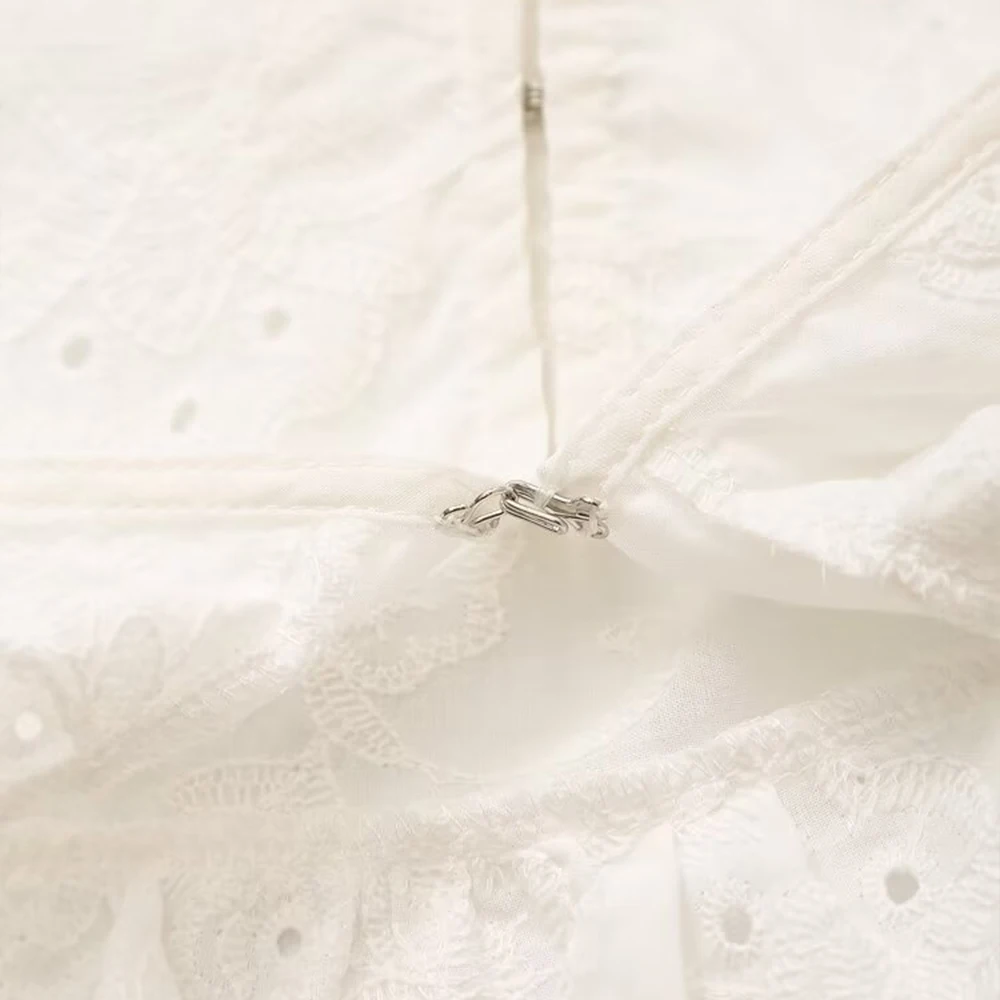 PB & ZA женские 2024 новые модные короткие блузки на шнуровке винтажные рубашки с длинным рукавом шикарные топы