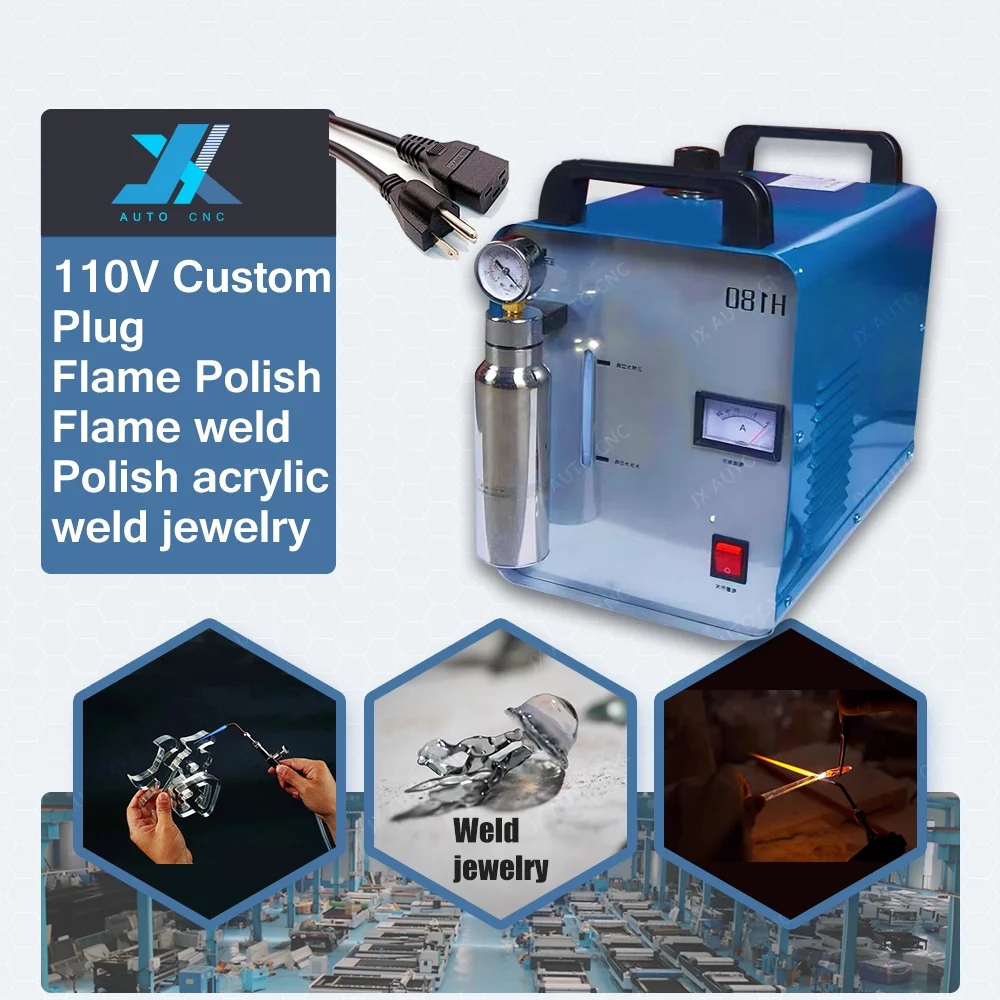 JX Oxy-Hydrogen Generator Acrylic Flame Polishing Machine Water Welder H180 95L USA