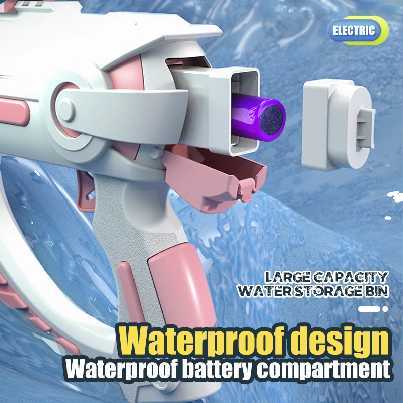 Automatic Electric Water Gun Squirt High Capacity For Adults And Kids In Summer Swimming Pool Party