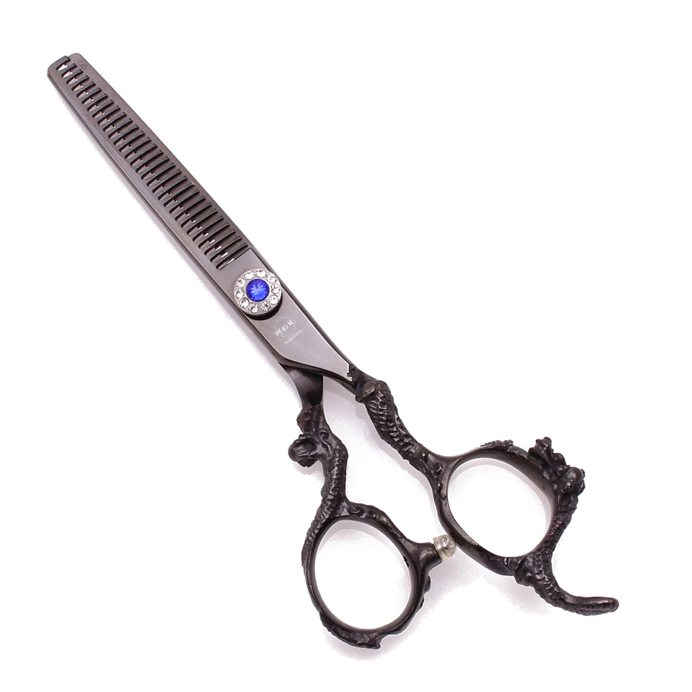 Профессиональные ножницы для волос AQIABI, 5,5 дюйма, 6 дюймов, JP, ножницы из нержавеющей стали для стрижки волос, филировочные ножницы черного цвета A9003