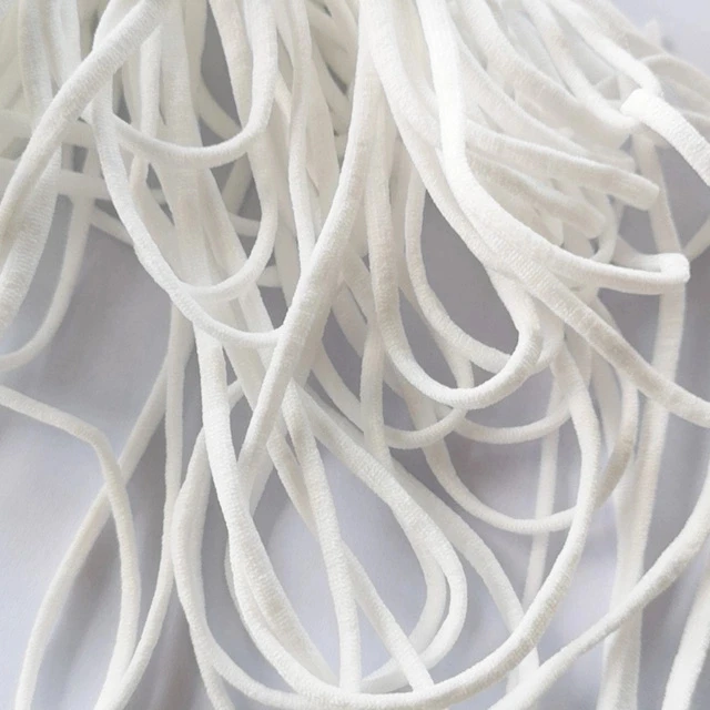soft 3mm round /flat elastic cord for earloop