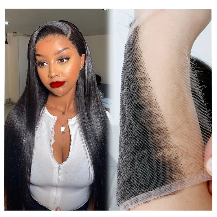 
FH Best Quality 4x4 Lace Closure Bodywave Baseball Snap Brazilian Hair 10 Inch with bottle Lace Closure 