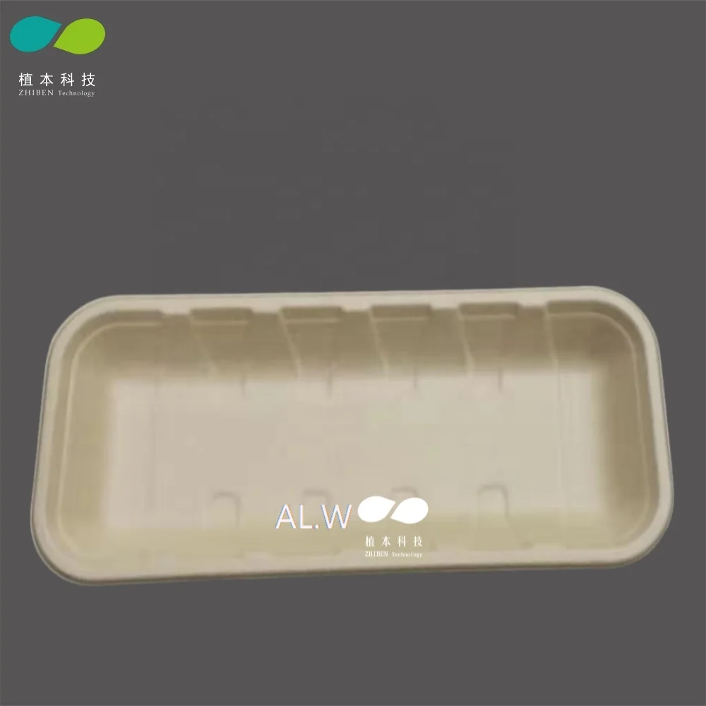 Высокое качество ovenable одноразовые биоразлагаемые сахарного тростника багасса сушильщика бумажный поднос еды, Эко-дружественных бумажный поднос плодоовощ