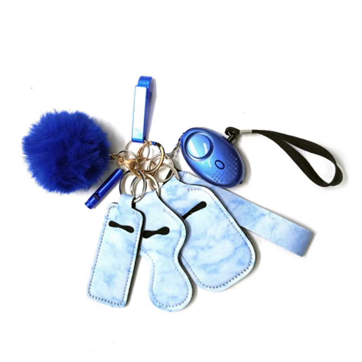 2022 New Product Women and Girls Outdoor Personal Alarm Keychain Safety Keychain Self Defense Keychain Set