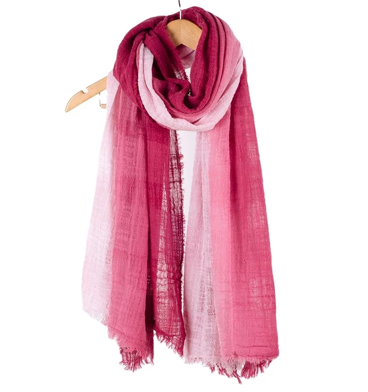 
2021 autumn 100% cotton scarf shawl 