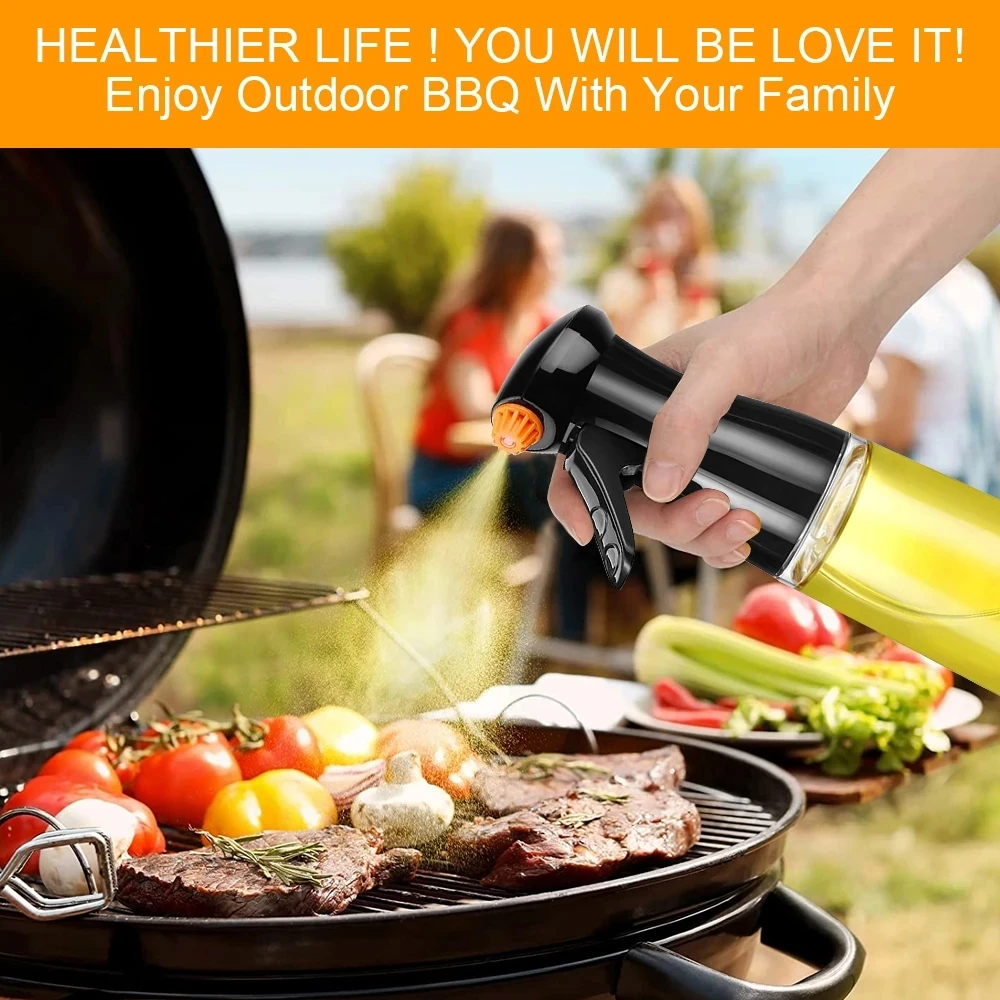 Kitchen Gadgets Accessories For Salad BBQ Roasting Refillable Olive Oil Dispenser Spray Versatile Vinegar Spritzer Bottle