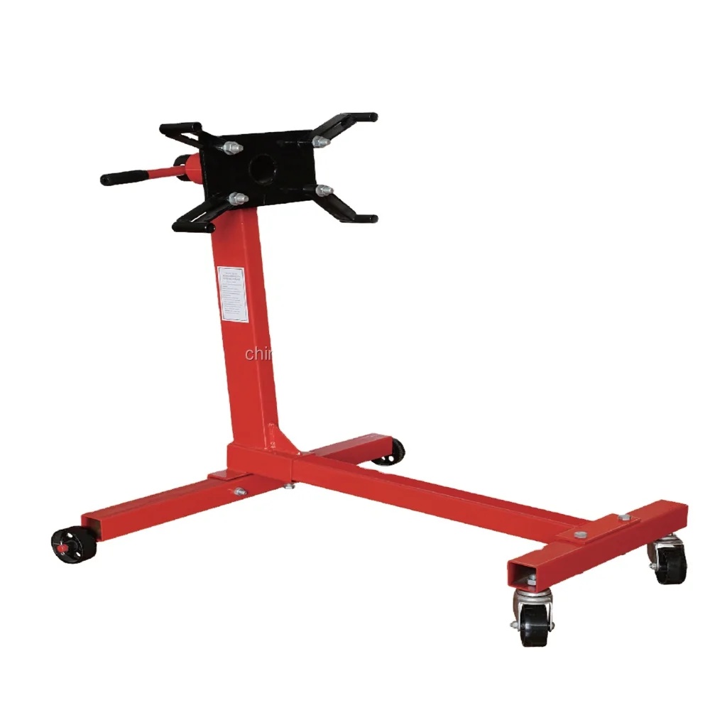 1000LB Kapazitat Stahl Rotationsmotorstander Drehbarer 360-Grad-Befestigungskopf mit 4 Kugellager Drehenden Rollen