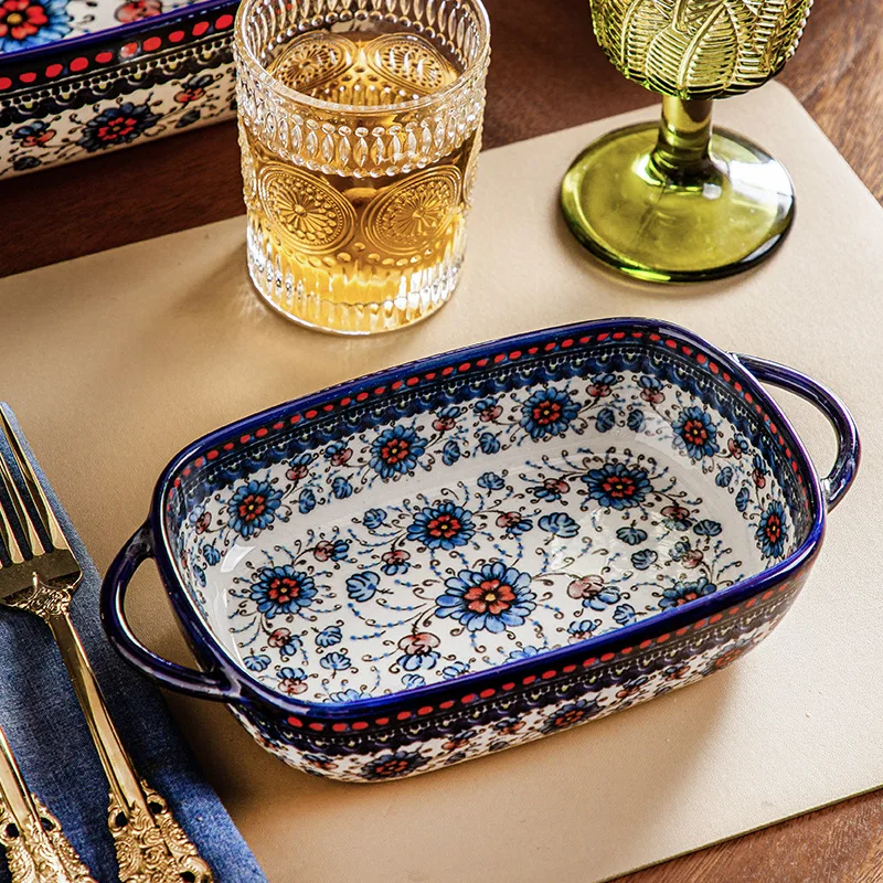 Unique Style Eco Friendly Baking Tool Ceramic Bakeware Set Baking Dish Ceramic Baking Trays For Oven