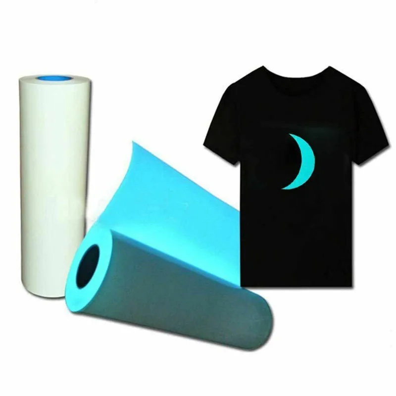 Fashionable design glow in the dark luminous heat transfer printing for jacket luminous heat transfer label iron on patch