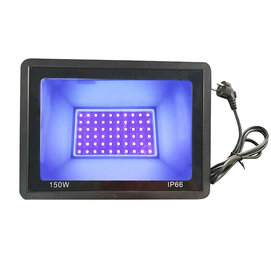 IP66 Outdoor 30W 50w 100w 150W 395nm LED UV BlackLights Flood Light Stage Lighting for DJ Stage Party