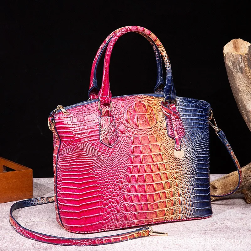 New Arrival Retro Ladies Crossbody Bag Crocodile Pattern Tote Handbags PU leather Shoulder Bags women handbags ladies
