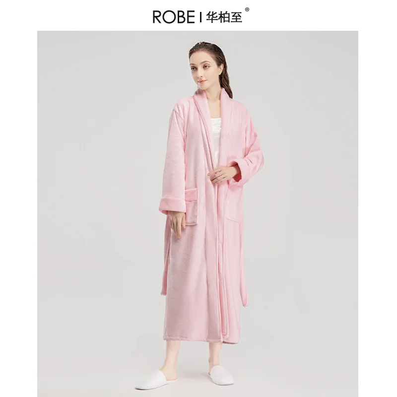 Besteasy Hotel Fashion hot selling thickened water absorptive quick drying luxury Hotel Spa winter microfiber adult bathrobe