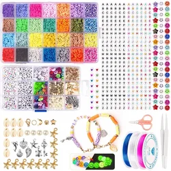 6 Mm Flat Round Polymer Clay Beads Jewelry Making For Jewelry Making Bracelets Heishi Clay Beads Kit