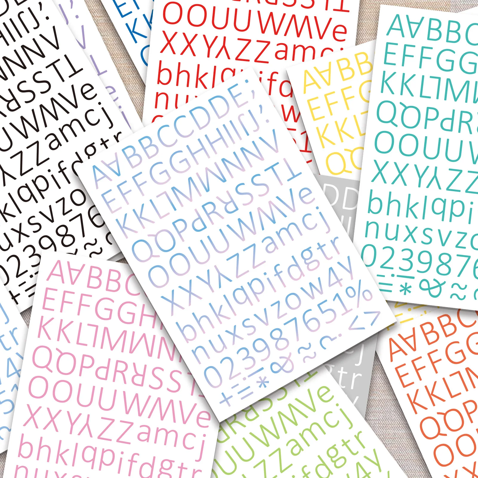 Colorful Alphabets Stickers Creative Gift Cup Luggage Stickers