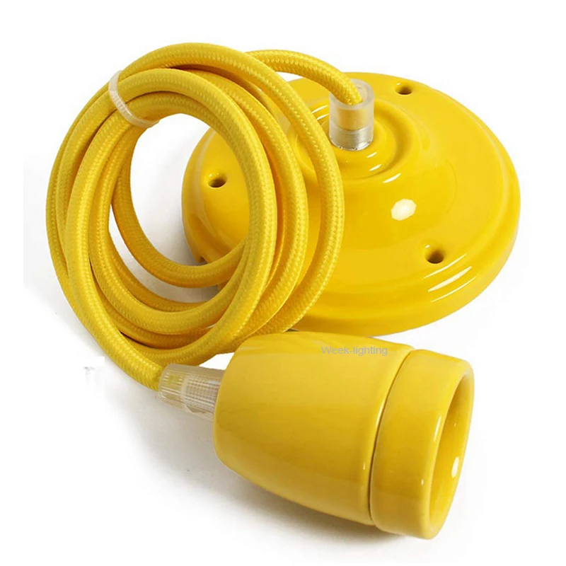 Набор потолочных подвесных ламп E26/ E27 комплект винтажных с керамическим патроном