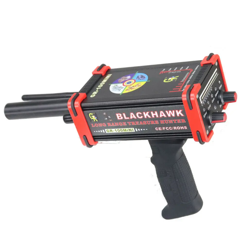 Black Hawk GR-100MINI Underground Metal Detector Red Color GR100MINI Gold Diamond Silver Copper Gem Minerals Finder