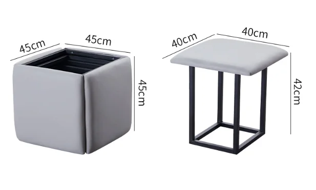 Five In One Multifunctional Square Stool Home Living Room Storage Folding Magic Cube Combination
