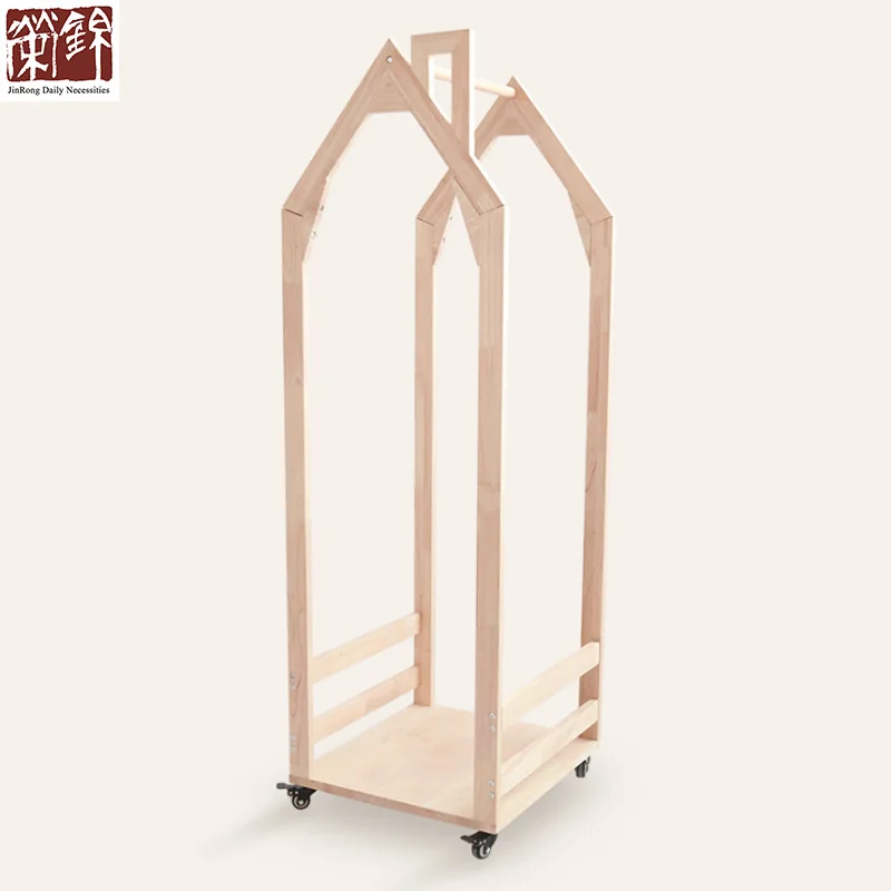 Деревянная вешалка для пальто детей подвесная дымохода из массива дерева подвижные вешалки