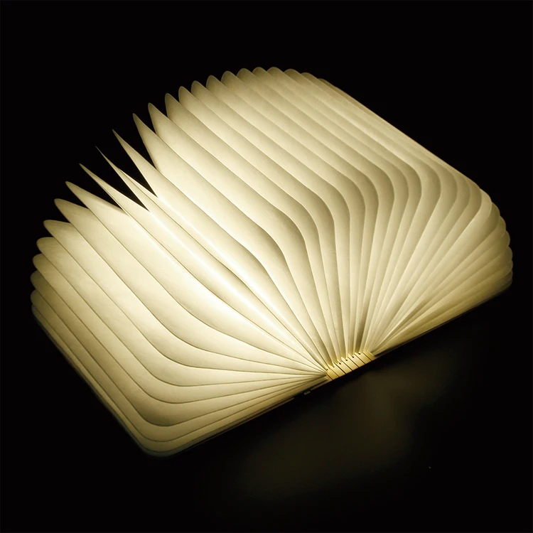 Well Selling Mini Decoration Book Kids Room Customized Usb Led Rechargeable Night Light