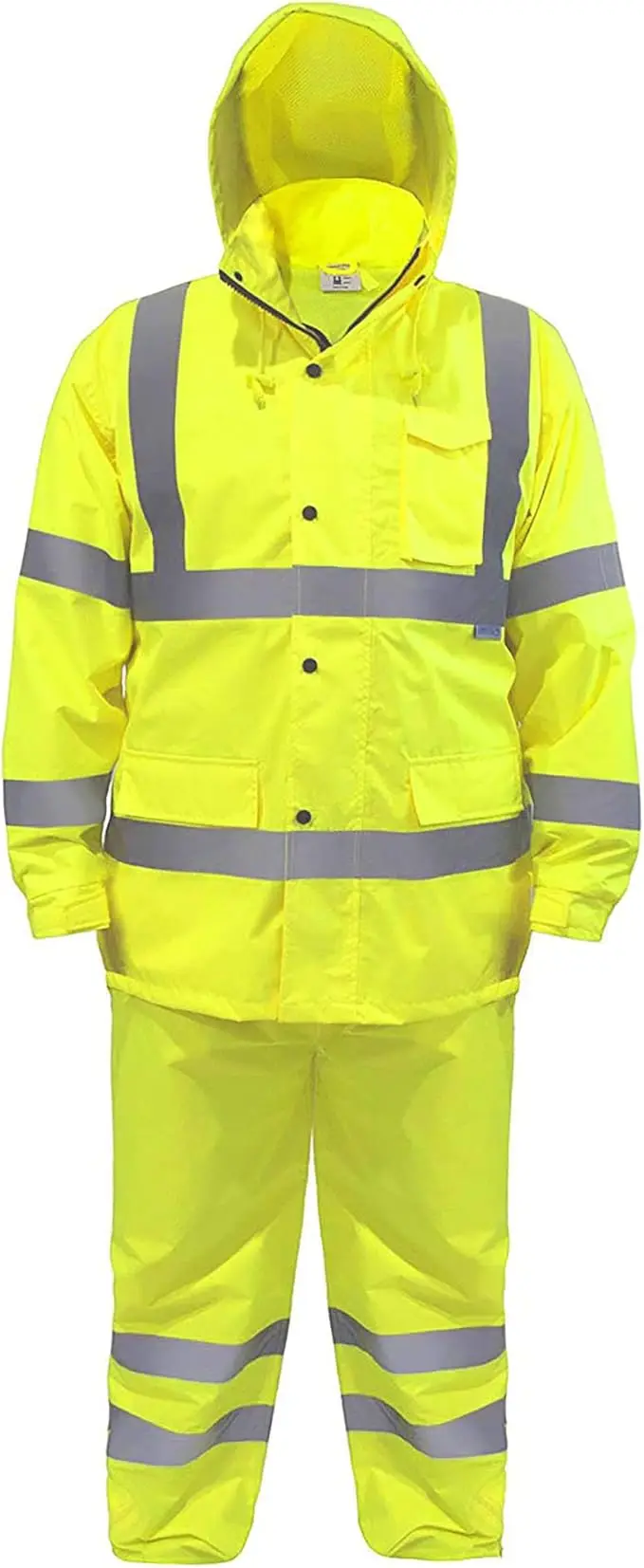 High Quality Raincoat Hivis Rain Jacket Waterproof Polyester Motorcycle Worker Pvc Full Rain Suit