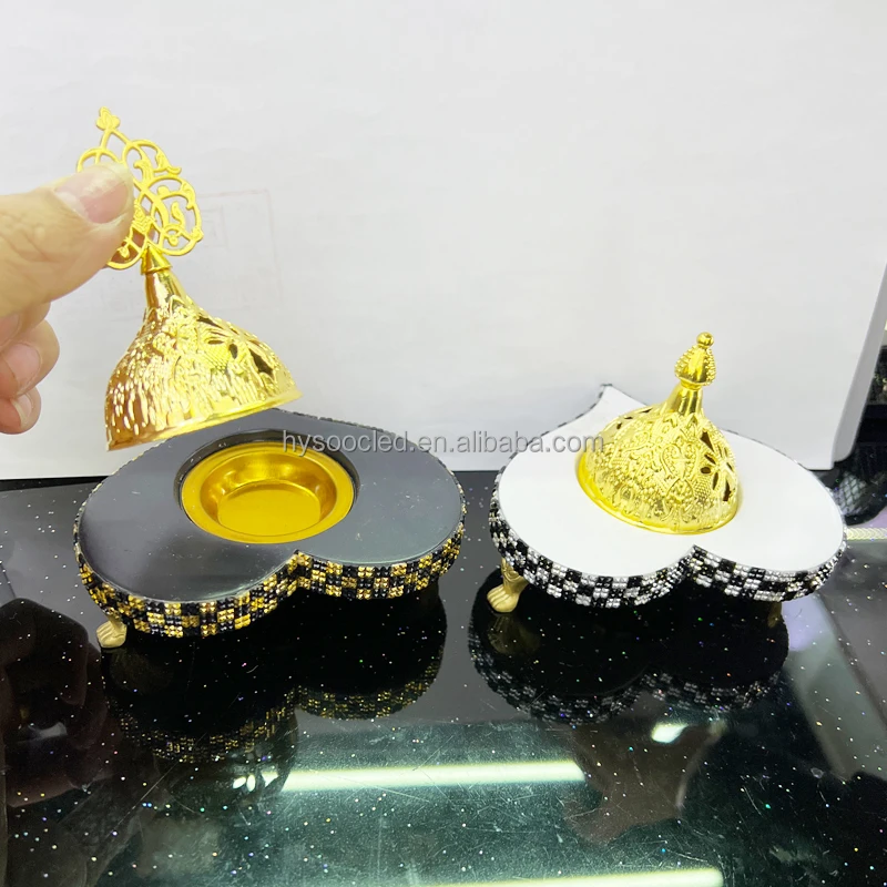 Arabic Resin Incense Burner Muslim Aromatherapy Furnace Home Zen Censer Burner Holder Decoration Crafts Christmas Gift