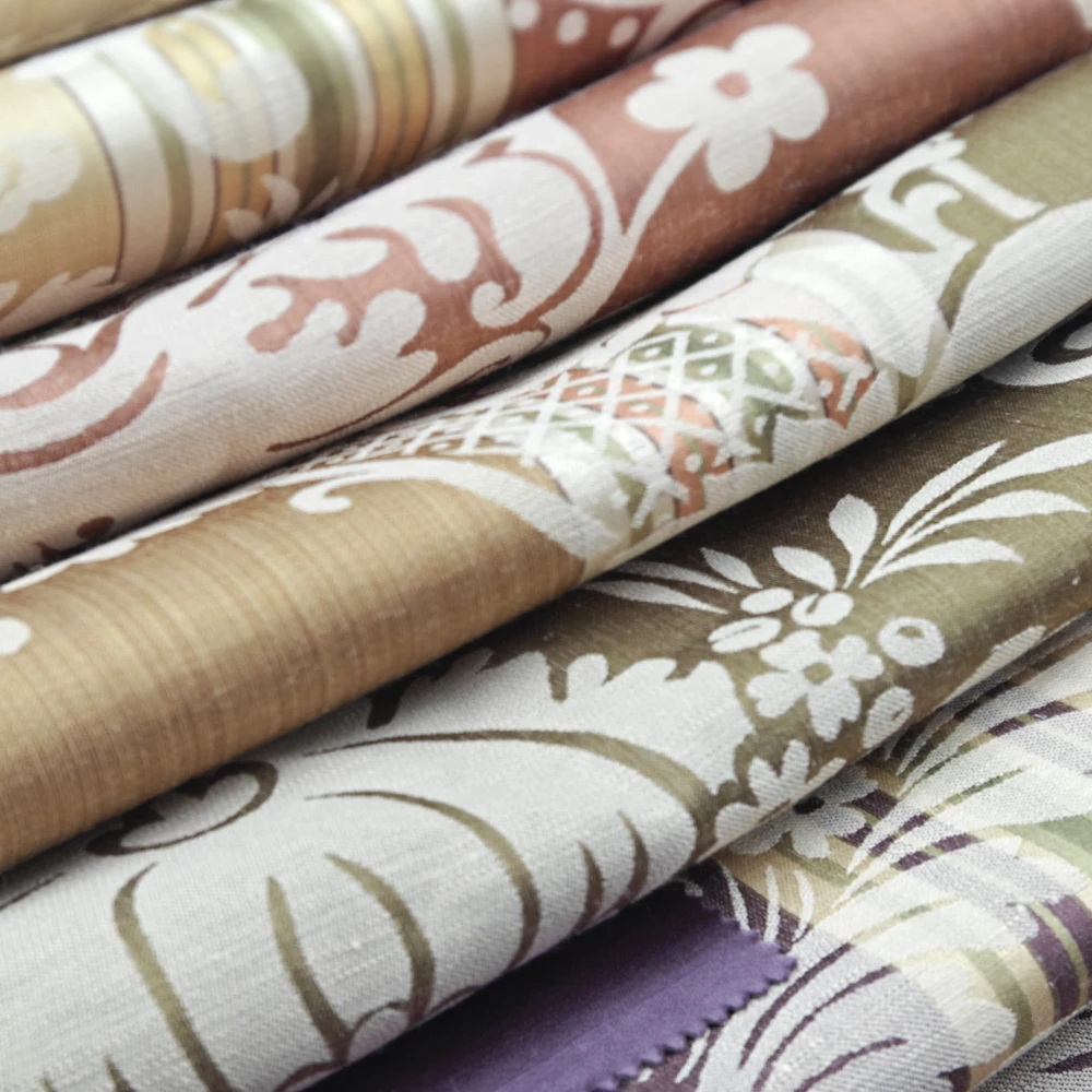 Bomar Home Deco and Interior Damask Curtain Fabric Vintage Print Pattern Floral Heavy Upholstery Fabric for Sale Material Price