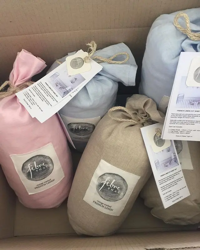 100% linen Cot Fitted Sheet Baby Crib Sheet