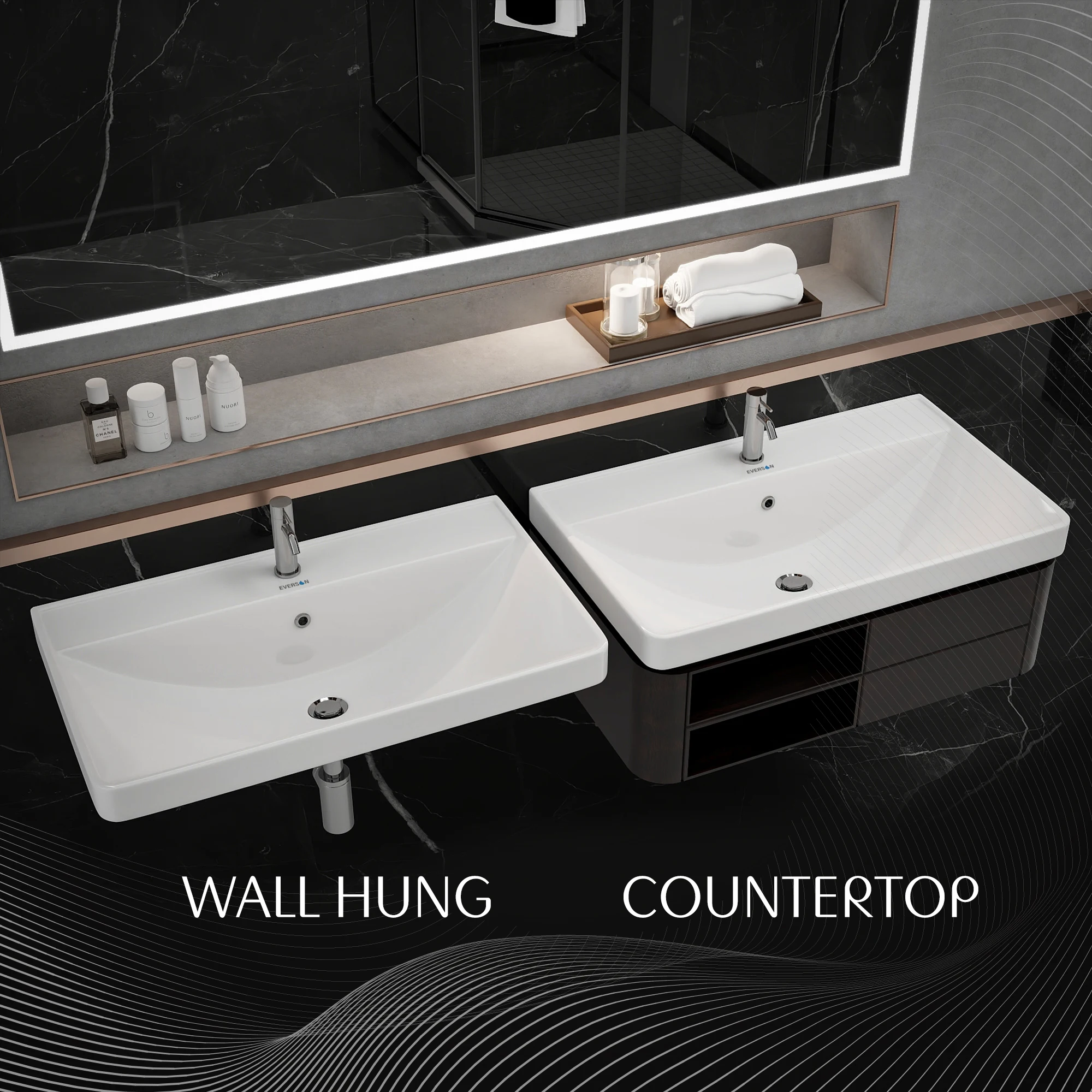 EVERSON square sinks
