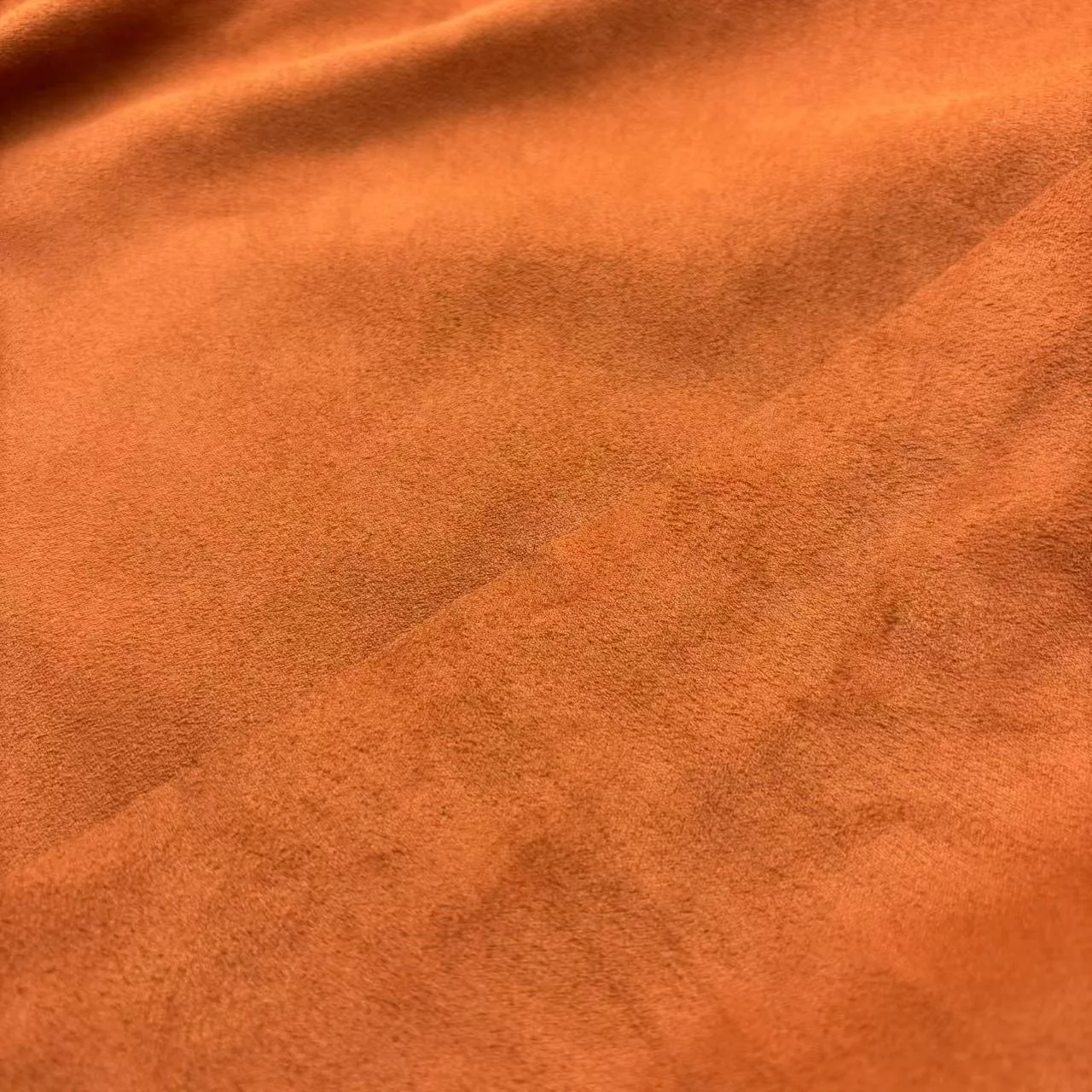 Factory Price Knitted Solid Color Dyed 260Gsm 85% Polyester 15% Spandex Suede Fabric For Clothing