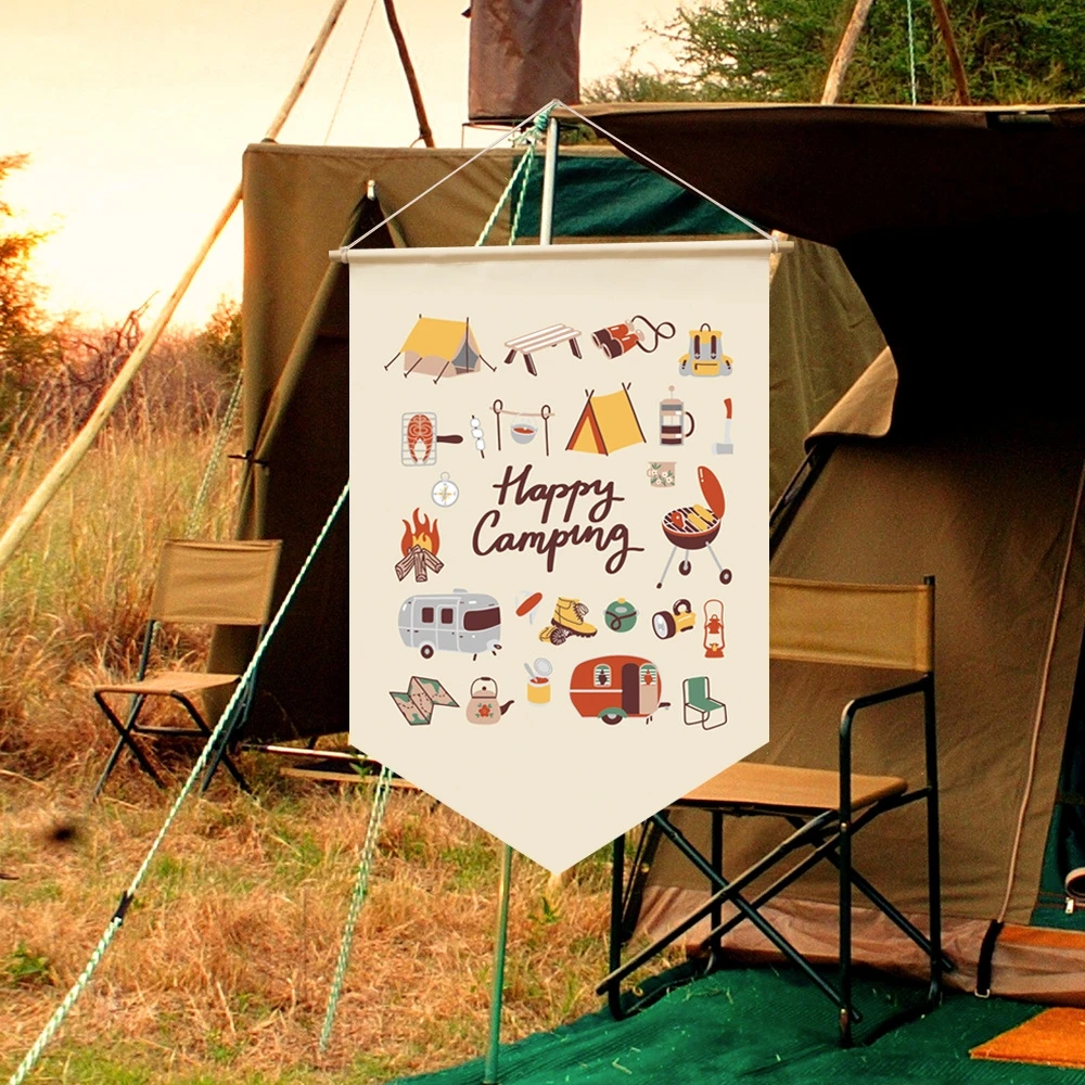 2024 Factory Directly Cheap Custom Advertising Cotton Canvas Fabric Wall Hanging Banner Poster