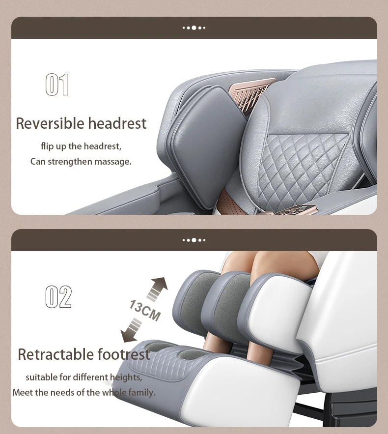 NINGDECRIUS AI Voice Control Massage Chair for Sale Luxury 4D Zero Gravity Shiatsu Full Body Electric Heating Kneading Korean