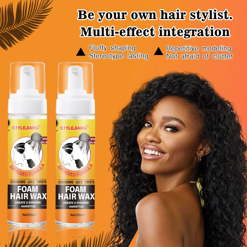 Organic Hair Styler Natural Hair Wax/Mousse/Wax Stick Styling Foam Hairstyle Sets