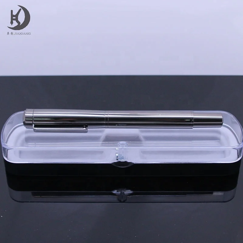 JX-002  Business Gift Writing Pen Set Custom logo Gun Black Color Metal Writing Pen With Flat Clip Advertising Calligraphy Pen