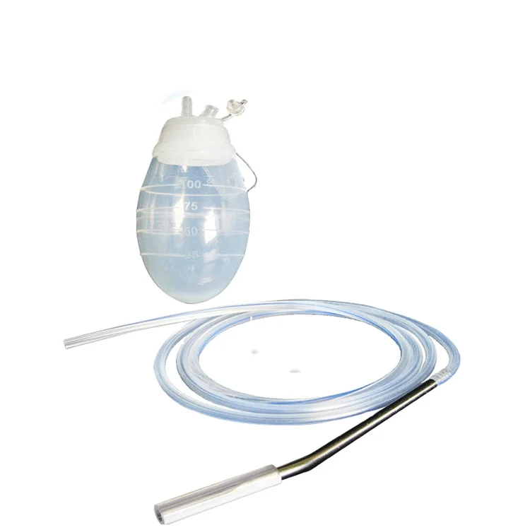 Silicone Round Abdominal Drainage Tube with Perforation 18FR