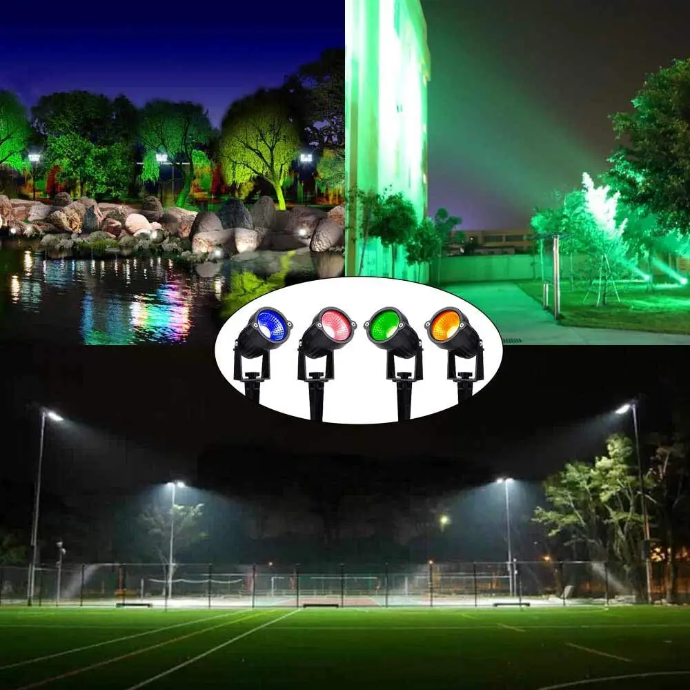 
RGB LED wifi mesh Spot Light Outdoor Spotlight Led Landscape Garden Light Yard Path Lawn Lamps 12w Outdoor light 