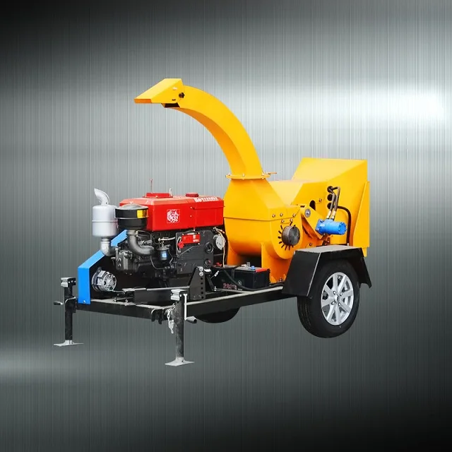 high quality fast delivery electric gasoline diesel mobile wood chipper tree branch cutting machine wood chipping machine