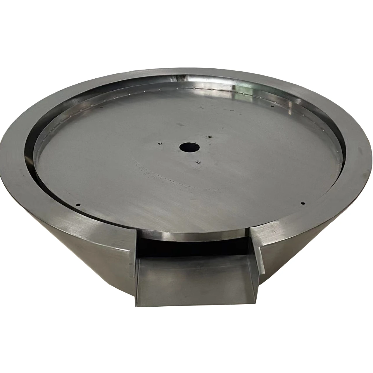New design stainless steel fire pits waterfall gas fire bowls outdoor heaters for swimming pool