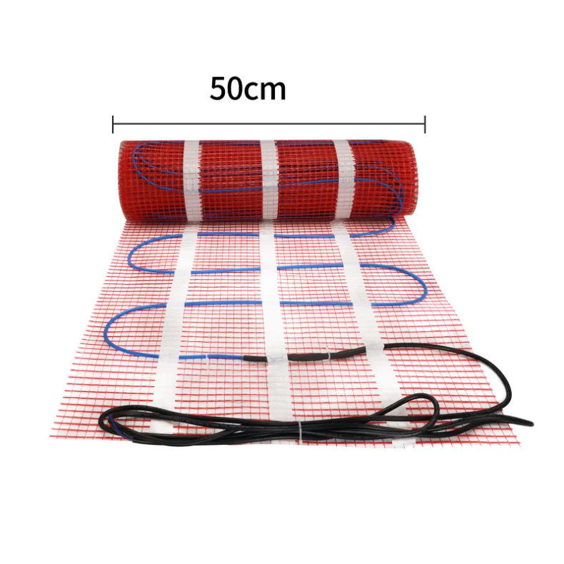 150W/M2 50cm Electric Underfloor Heating Mat Winter Mat with Thermostat for Room Warming