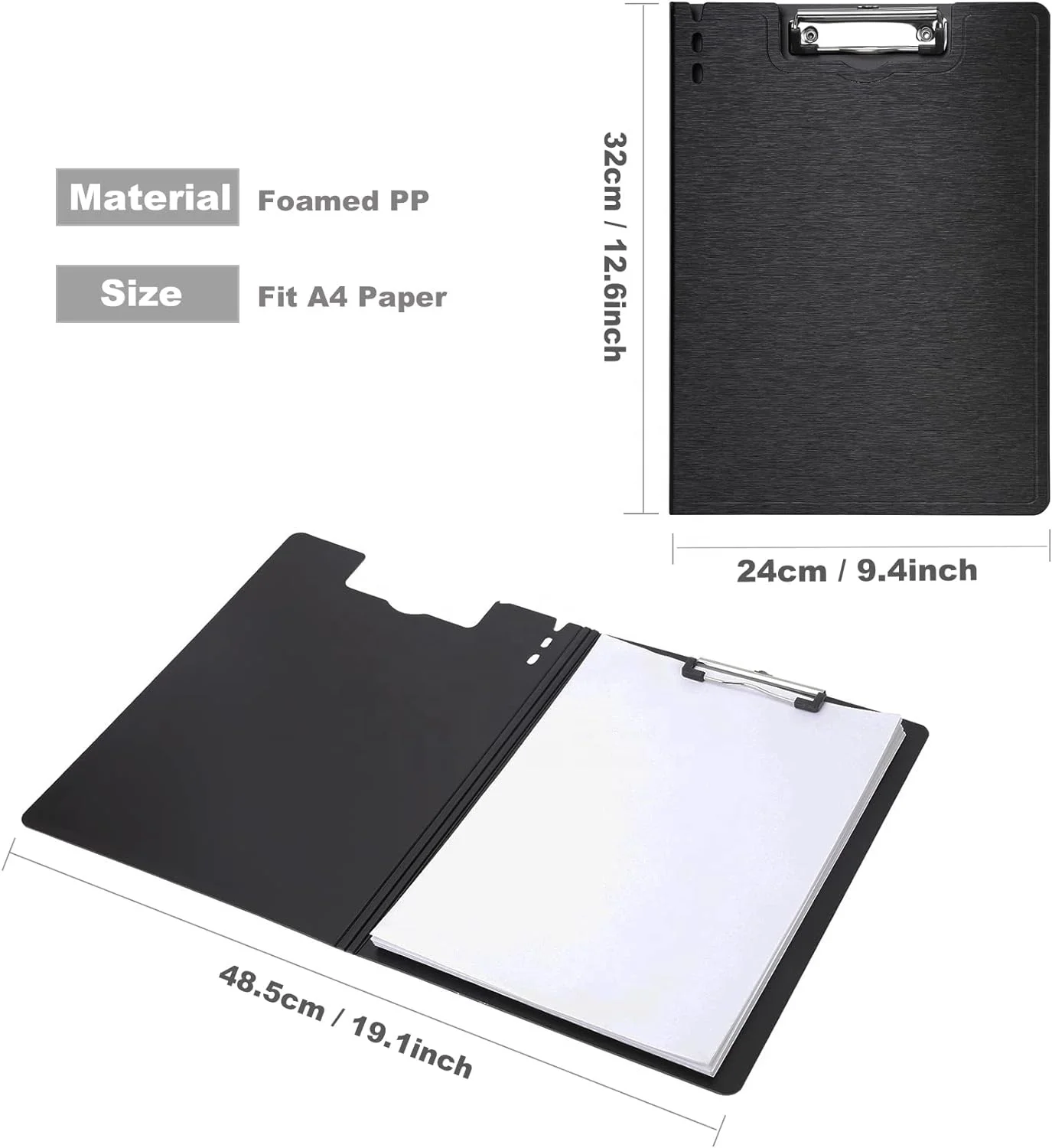 PVC/PP Foldable Hardback Clip Boards Form Organizer for Business