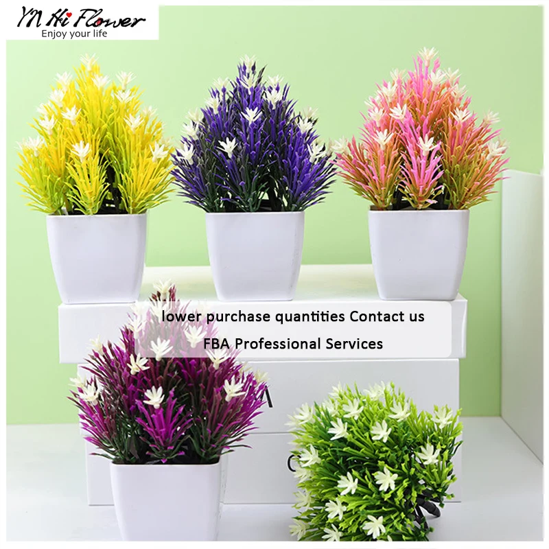 High Quality Plastic Bonsai Balcony Office Decorated Green Plant Tree Artificial Flower Plastic Bonsai