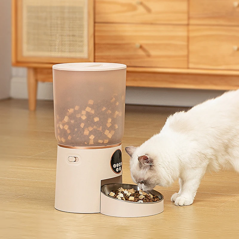 Hot Sale Automatic Auto Cat Dog Intelligent Timer Smart Pet Feeder 5L Large Food Barrel Intelligent Pet Feeder