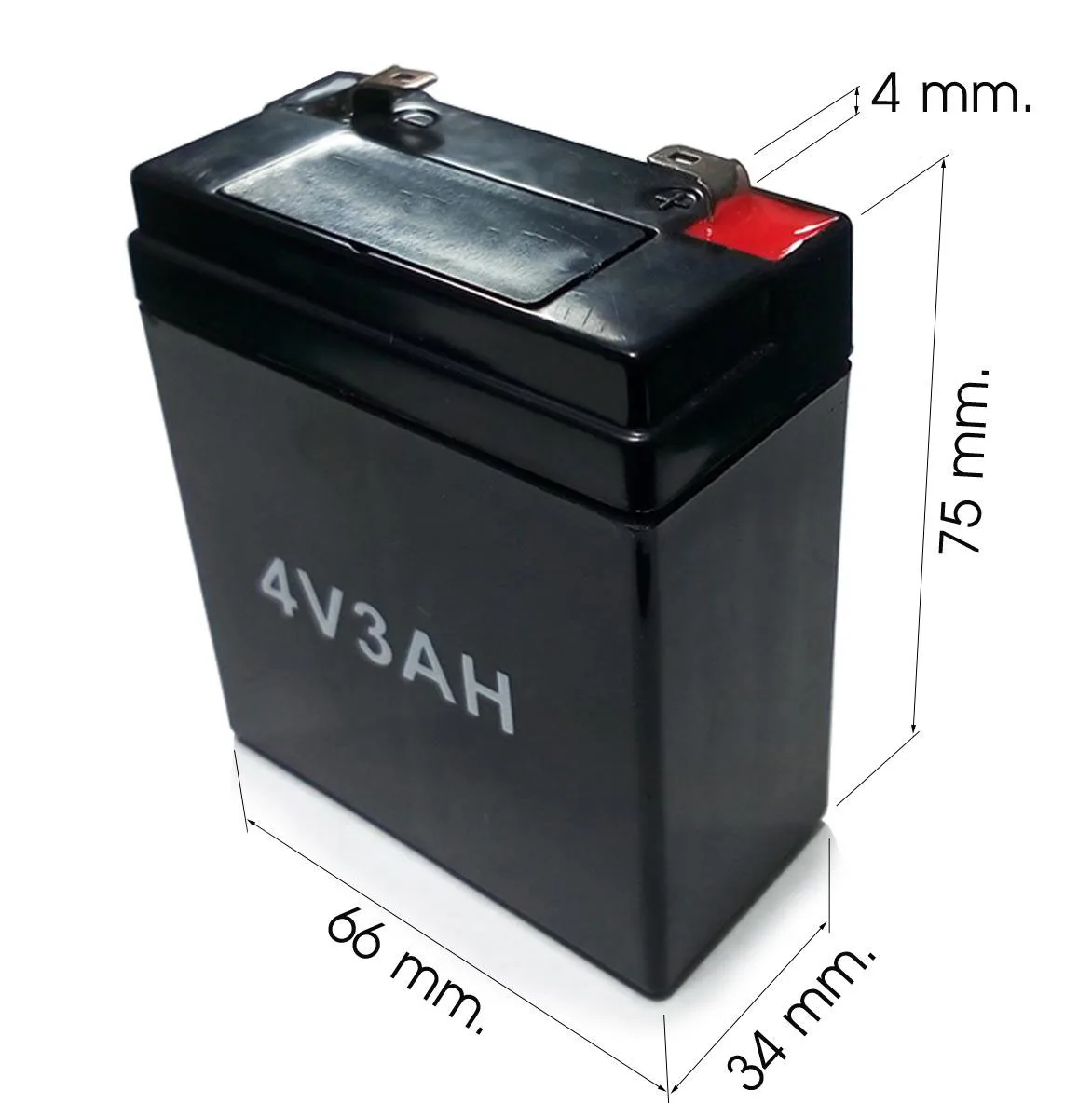 4V 3AH sealed lead acid battery rechargeable battery for toys